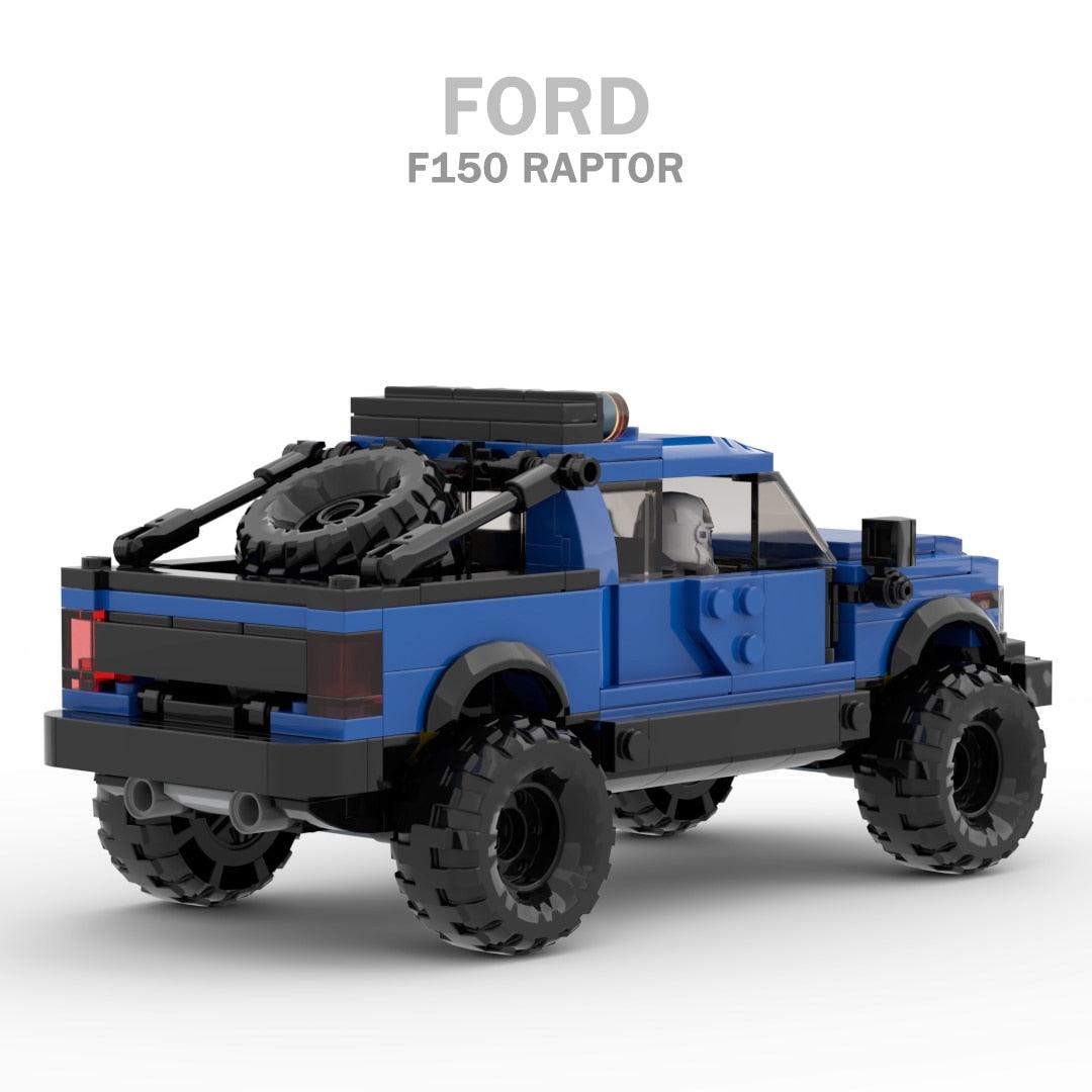 Technical Ford Raptors F-150 Pickup Truck Car Building Blocks - Puritific