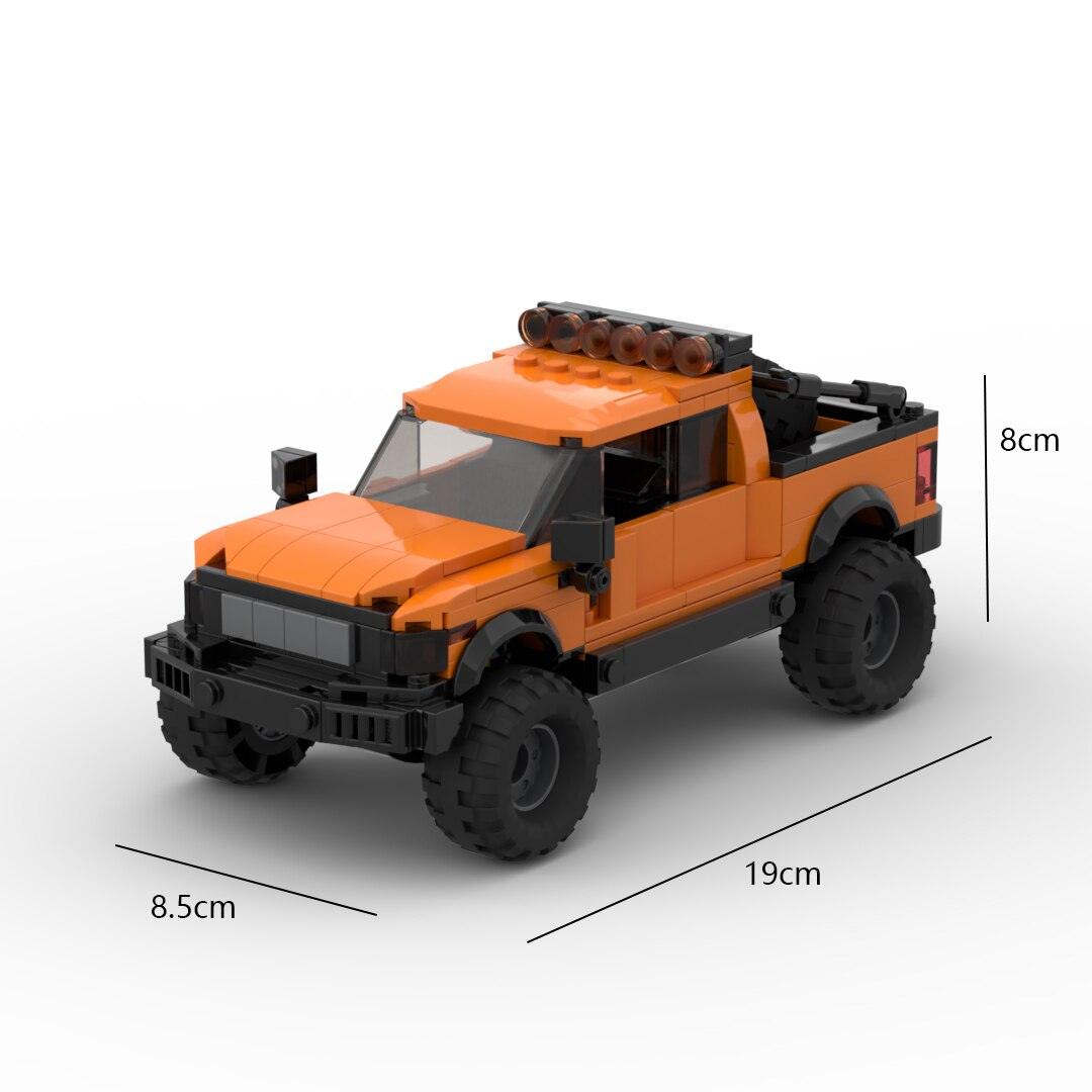 Technical Ford Raptors F-150 Pickup Truck Car Building Blocks - Puritific