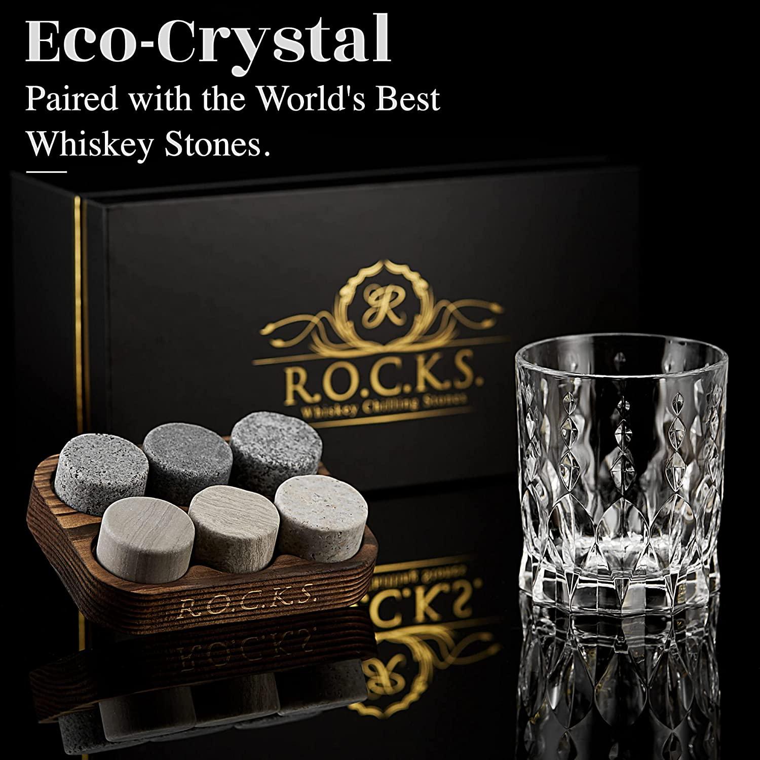 The Connoisseur's Set - Whiskey Stones & Monarch Whiskey Glass - Puritific