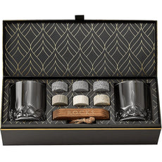 The Connoisseur's Set - Whiskey Stones & Signature Glass Edition - Puritific