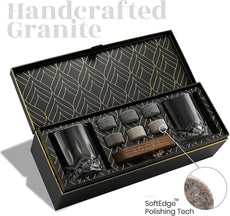 The Connoisseur's Set - Whiskey Stones & Signature Glass Edition - Puritific