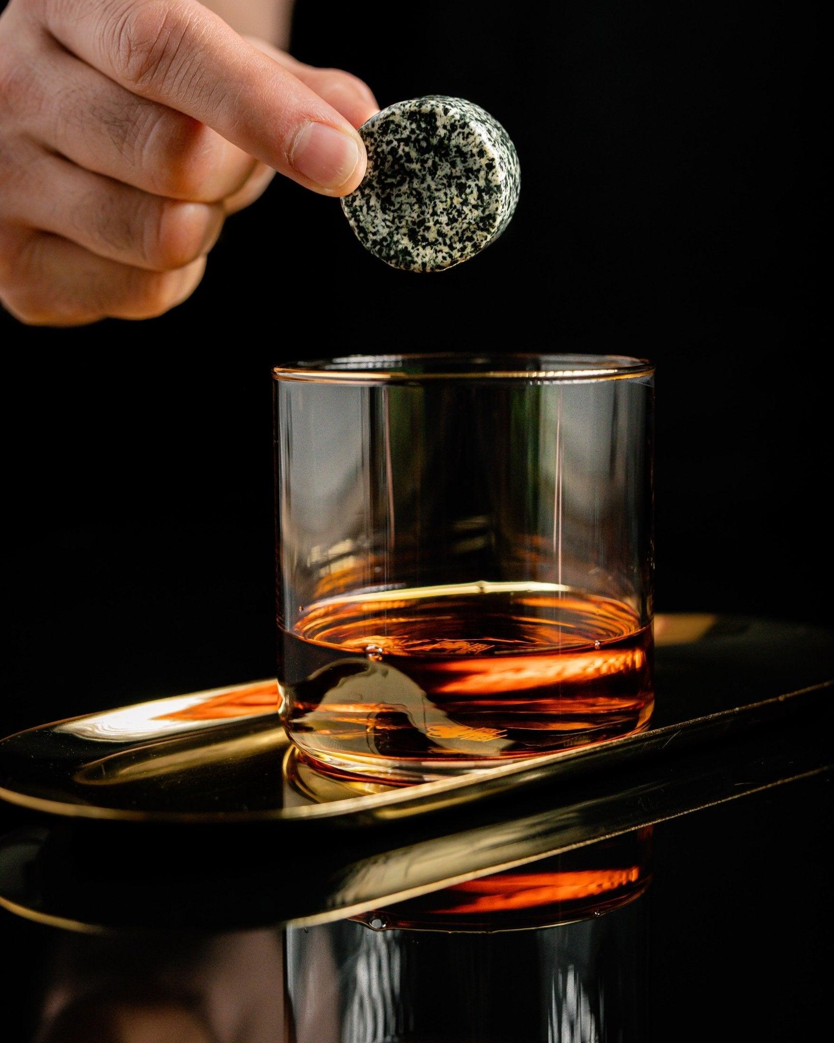 The Connoisseur's Set - Whiskey Stones & Twist Glass Edition - Puritific