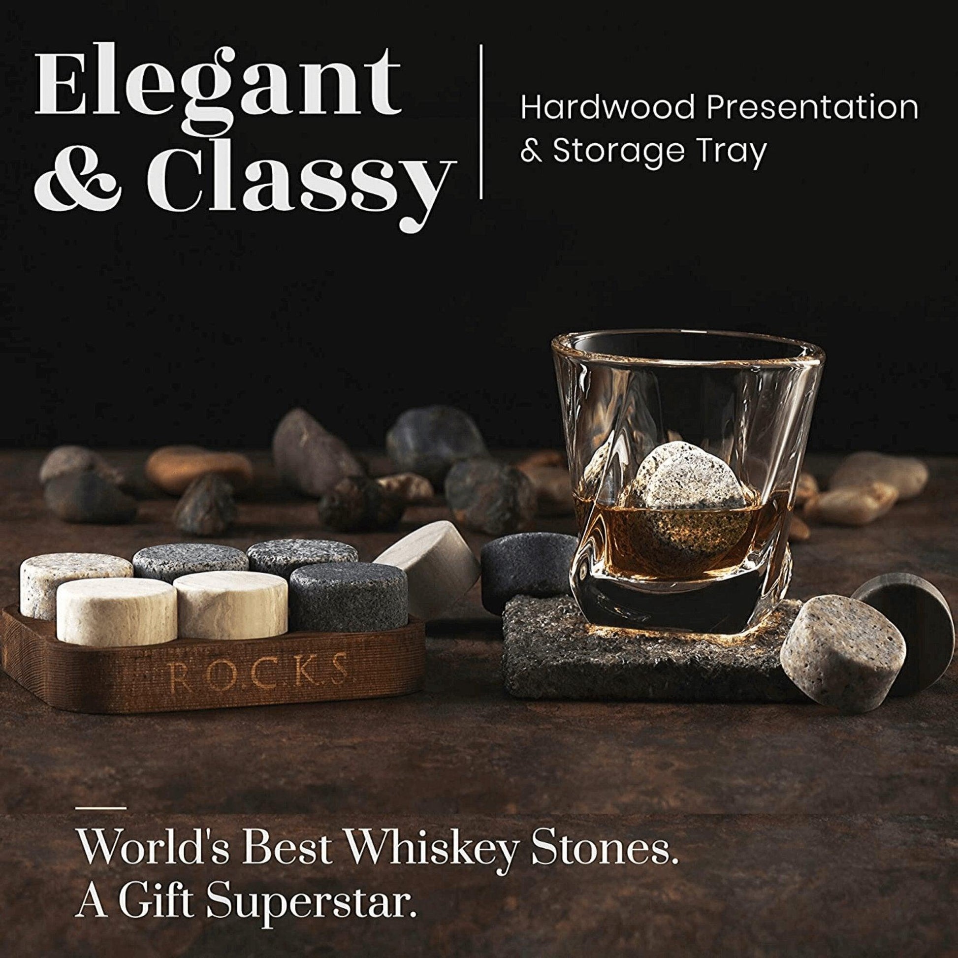 The Gourmet Gift Set - Whiskey Stones & Bourbon Barrel Aged Coffee - Puritific