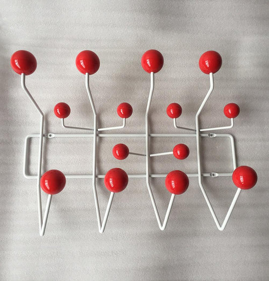 The Mid-Century Wall Coat Hanger - Red-0