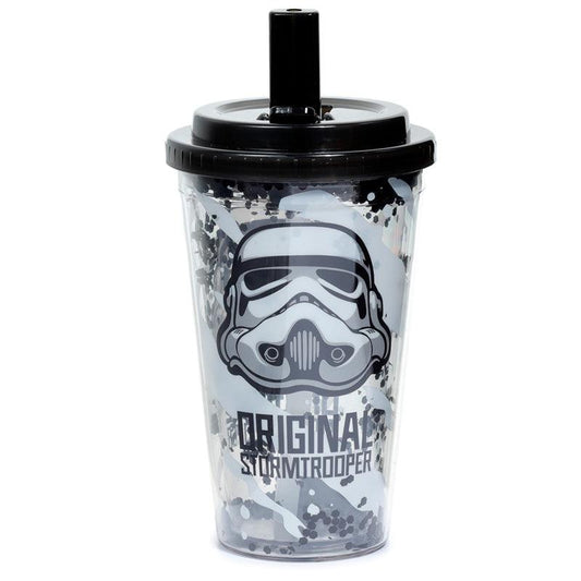 The Original Stormtrooper Shatter Resistant Double Walled Cup with Lid and Straw CUP73-0