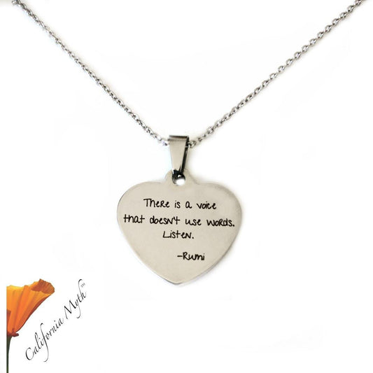 There Is a Voice Pendant Necklace - Puritific