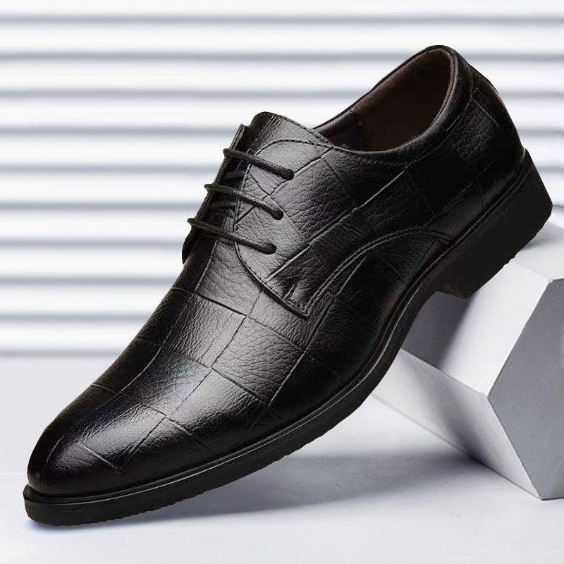 Thick-soled Laced Up Mens Shoes - Puritific