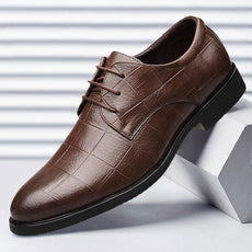 Thick-soled Laced Up Mens Shoes - Puritific