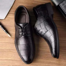 Thick-soled Laced Up Mens Shoes - Puritific