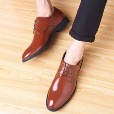 Thick-soled Laced Up Mens Shoes - Puritific