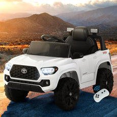 Toyota Ride On Car Kids Electric Toy Cars Tacoma Off Road Jeep 12V Battery White-7