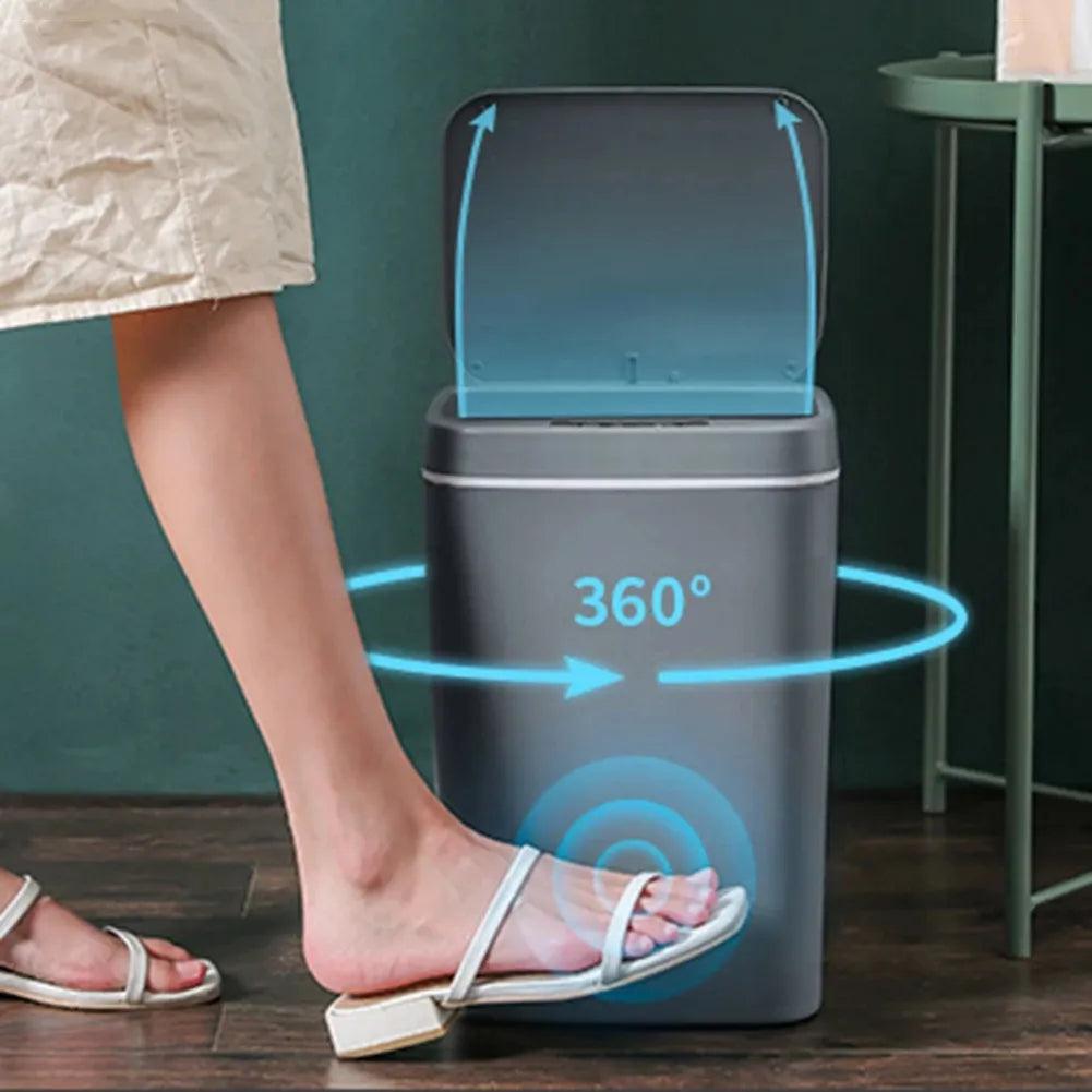 Trash Can with Intelligent Sensor - Puritific