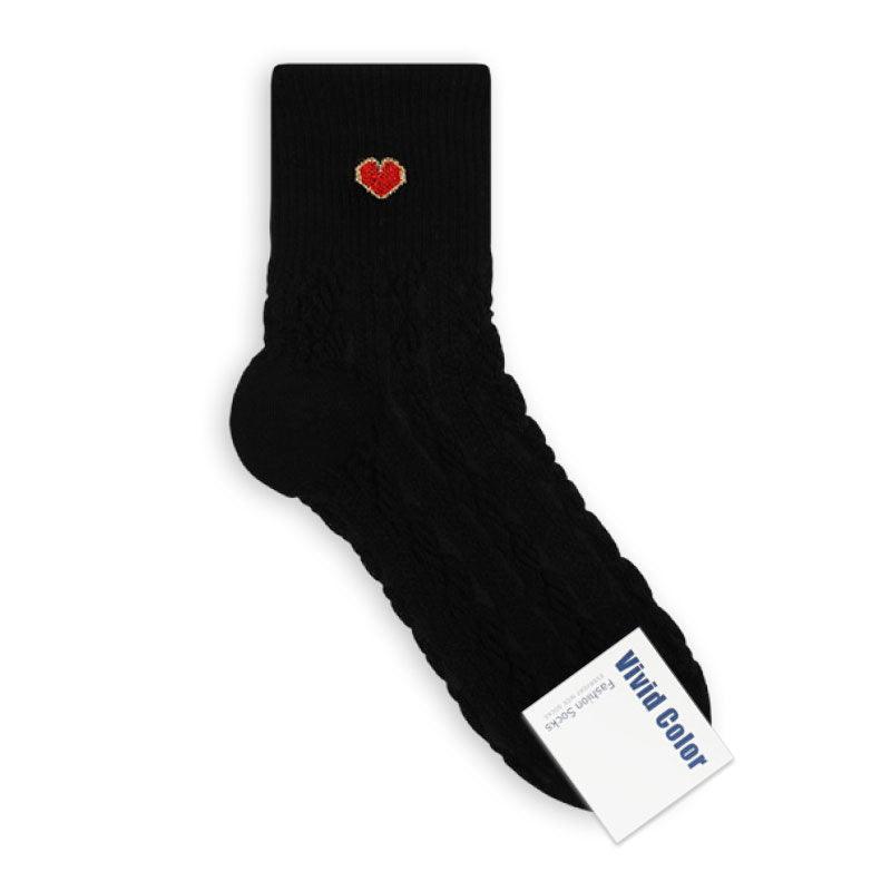 Twisted Heart Socks-0