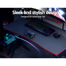 Two-Tier Deluxe Gaming Desk - Black-6