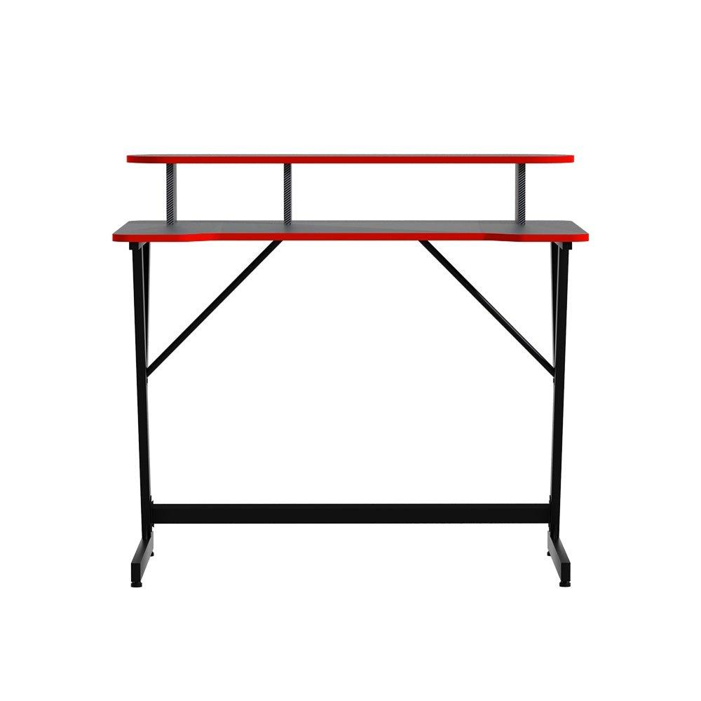 Two-Tier Gaming Desk - Black-3