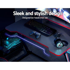 Two-Tier Gaming Desk - Black-6