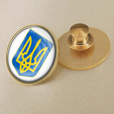 Ukrainian Flag Brooch - Puritific