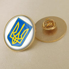 Ukrainian Flag Brooch - Puritific