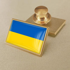 Ukrainian Flag Brooch - Puritific