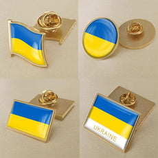 Ukrainian Flag Brooch - Puritific