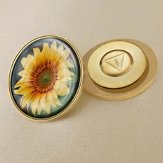 Ukrainian Flag Brooch - Puritific