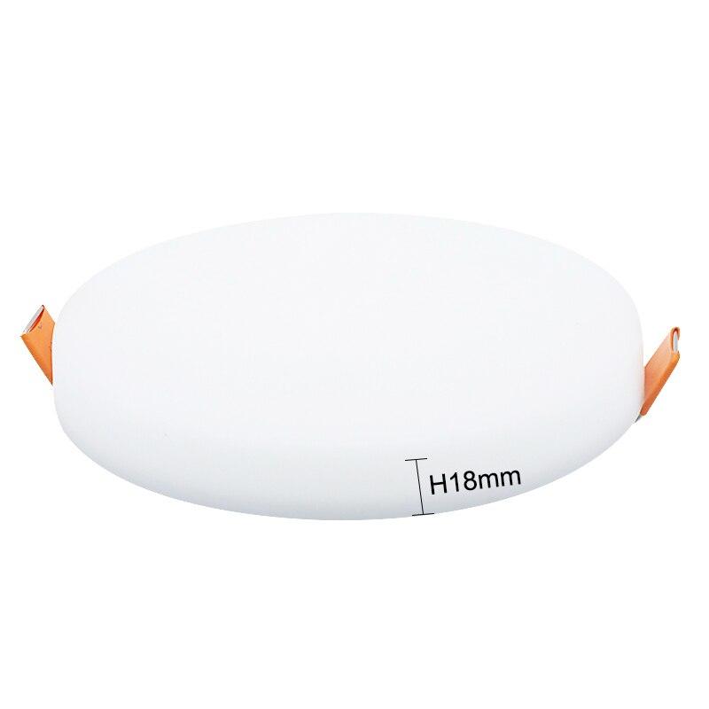 Ultra Thin LED 18 W 6000 K LED Panel Recessed Round Ceiling Spotlight Down Light~2528-3