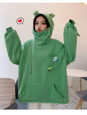 Unisex Frog Zipper Hoodie - Puritific