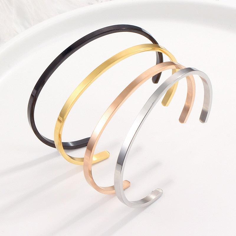 Unisex Stainless Steel Bangle Bracelet - Puritific