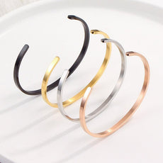 Unisex Stainless Steel Bangle Bracelet - Puritific