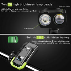 USB Rechargeable LED Bicycle Headlight With Horn - Puritific