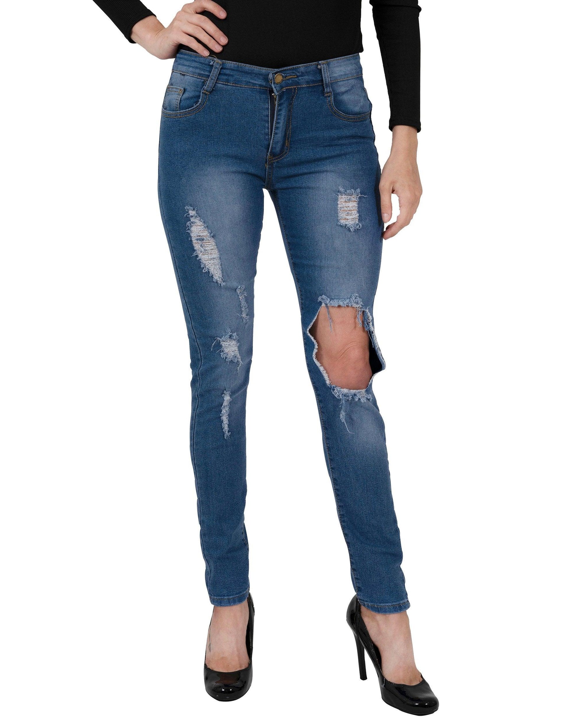 Usher Distressed Jeans - Puritific