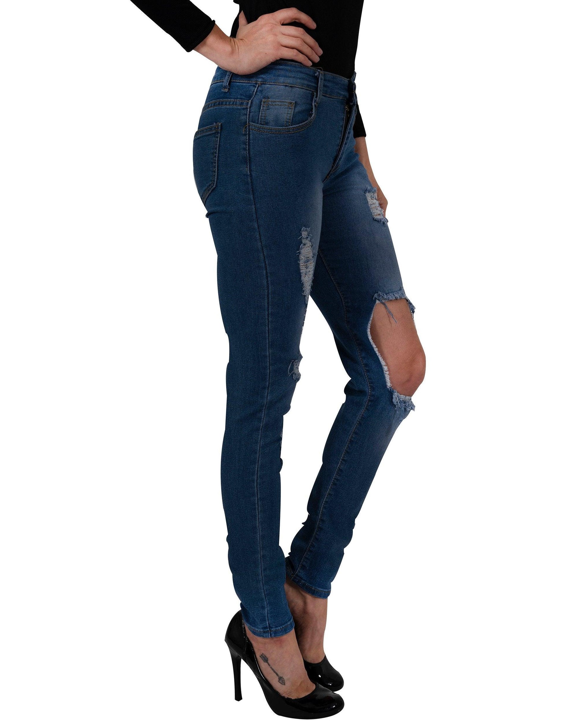 Usher Distressed Jeans - Puritific