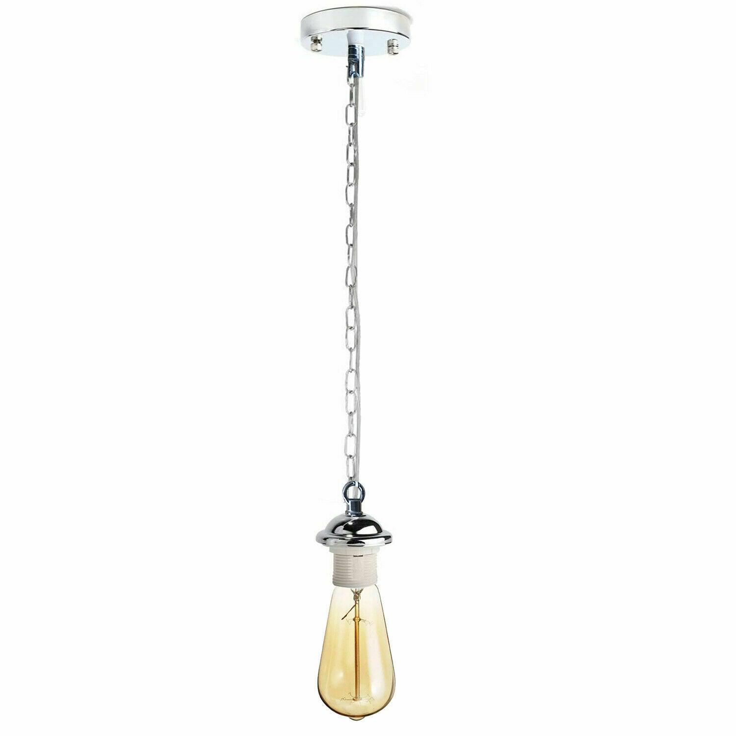 Various colour Metal Ceiling E27 umbrella Lamp Holder Pendant Light With Chain~4037-10