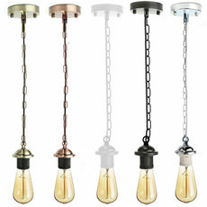 Various colour Metal Ceiling E27 umbrella Lamp Holder Pendant Light With Chain~4037-0