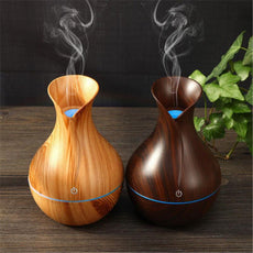 Vase Shape Wood Grain Humidifier - Puritific