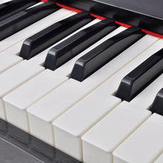 vidaXL 88-Key Digital Piano with Pedals Black Melamine Board-1