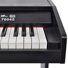 vidaXL 88-Key Digital Piano with Pedals Black Melamine Board-2