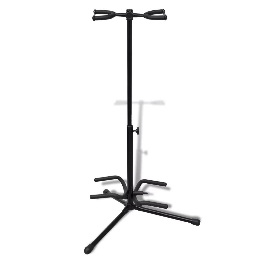 vidaXL Adjustable Double Guitar Stand Foldable-5