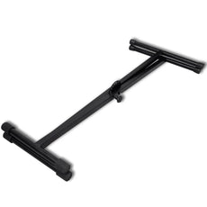 vidaXL Adjustable Single Braced Keyboard Stand X-Frame-3