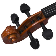 vidaXL Violin Full Set with Bow and Chin Rest 4/4 Music Instrument Black/Brown-15