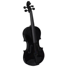 vidaXL Violin Full Set with Bow and Chin Rest 4/4 Music Instrument Black/Brown-3