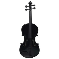 vidaXL Violin Full Set with Bow and Chin Rest 4/4 Music Instrument Black/Brown-4