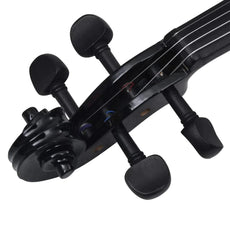 vidaXL Violin Full Set with Bow and Chin Rest 4/4 Music Instrument Black/Brown-6