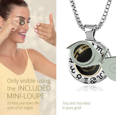 Virgo Gift for Women or Men | Silver Zodiac Sign Necklace - Puritific