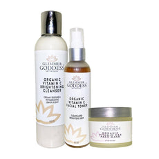 Vitamin C Brighter Skin Organic Skin Care 3 Step Cleansing Kit - Puritific