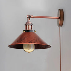 Wall Light Copper Mounted Modern Industrial Shade Sconce Adjust Lamps~2552-0