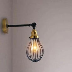 Wall Light Fitting Metal Big Vase Shape Shade Sconce Indoor Light Fittings~3479-0