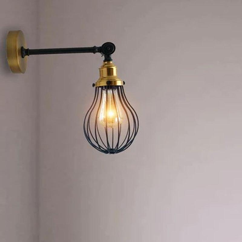 Wall Light Fitting Metal Big Vase Shape Shade Sconce Indoor Light Fittings~3479-5