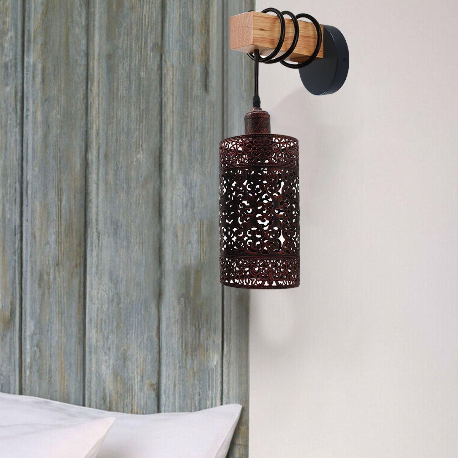 Wall Sconce Lighting Fixture Lamps Down Indoor Wooden Wall Lights Night Lamp for Living Room Bedroom Hallway~1312-10