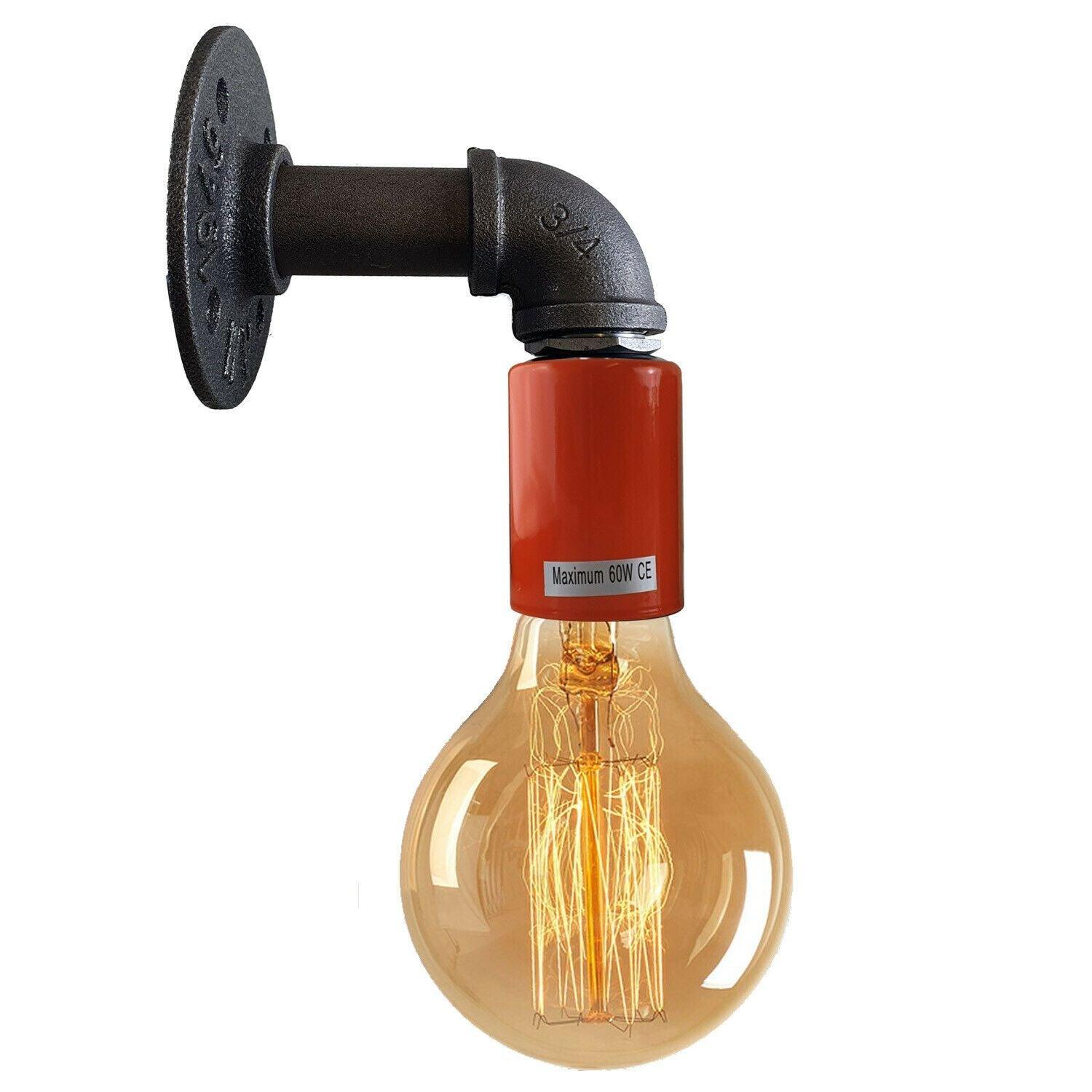 Water Pipe Wall Lamp Industrial style single wall light fitting~1523-15